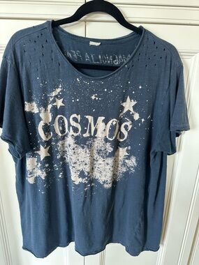 Magnolia Pearl Cosmos Graphic Tee - Navy with White Print